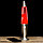 Лава лампа с воском в сером корпусе 35 см Красная, фото 4