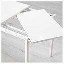 ВАНГСТА Раздвижной стол, икеа, белый, 80/120x70 см, фото 7