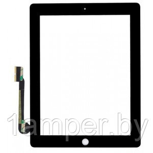Сенсорный экран (тачскрин) Ipad 3/Ipad 4 с кнопкой home Белый