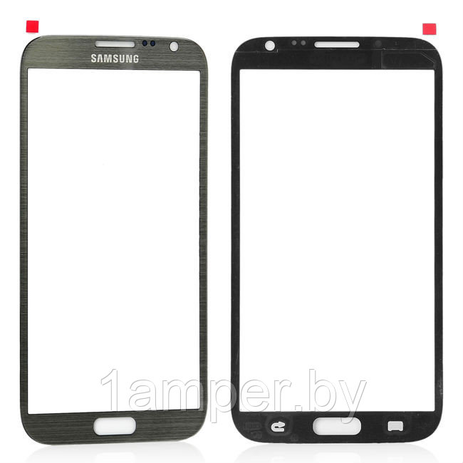 Стекло экрана Samsung Galaxy Note 2 N7100/N7105 Серое - фото 1 - id-p6013579
