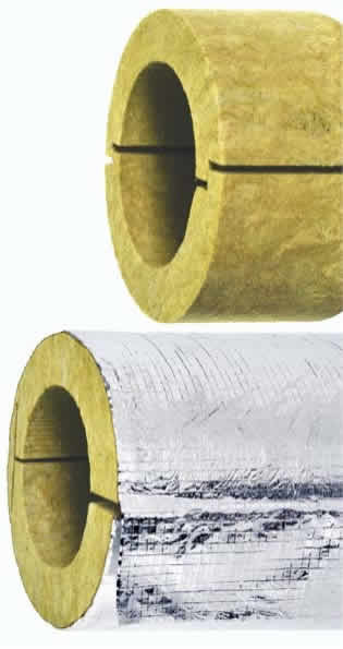 Утеплитель для труб (скорлупы) фольгированный толщиной 20мм