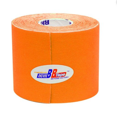 Кинезио тейп BBTape, 5 см× 5 м (все цвета в наличии) Оранжевый - фото 1 - id-p108661879