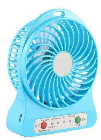 Мини вентилятор USB Fashion Mini Fan Голубой - фото 1 - id-p108663821