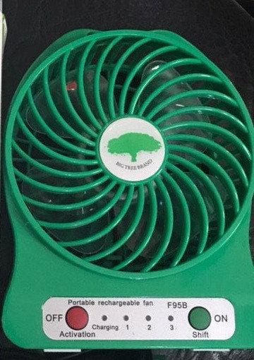 Мини вентилятор USB Fashion Mini Fan Зеленый - фото 1 - id-p108663823