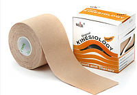 Кинезио тейп Kinesiology Tape Бежевый, 5 см × 1 м