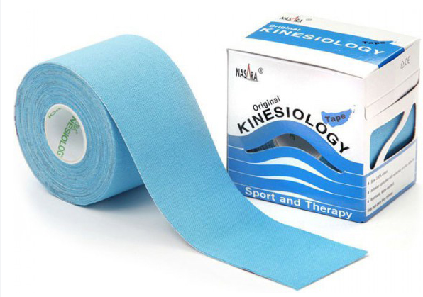 Кинезио тейп Kinesiology Tape Голубой, 5 см × 5 м