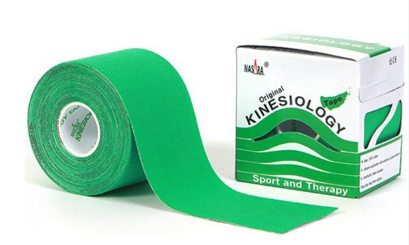 Кинезио тейп Kinesiology Tape Зеленый, 5 см × 1 м