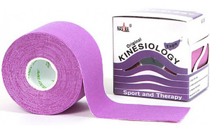 Кинезио тейп Kinesiology Tape Фиолетовый, 5 см × 1 м