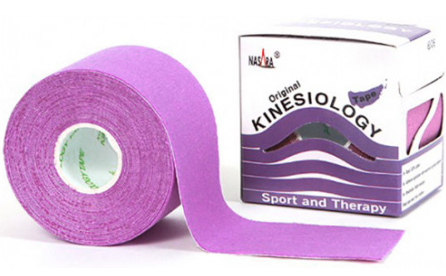 Кинезио тейп Kinesiology Tape Фиолетовый, 5 см × 1 м - фото 1 - id-p108664878