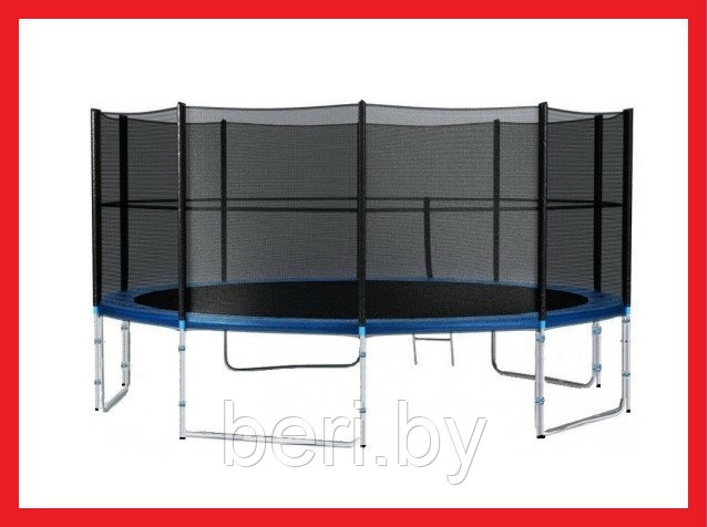 E15-5 Батут Extreme Fitness Trampoline 15FT, 457 см, 5 опор, лестница