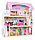 4110 Дом для кукол 3 этажа, деревянный с мебелью, кукольный домик ECO TOYS Bajkowa, фото 3