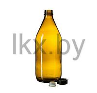 Бутылка для реактивов БВ-1-1000 из темного стекла с завинчивающейся п/п крышкой