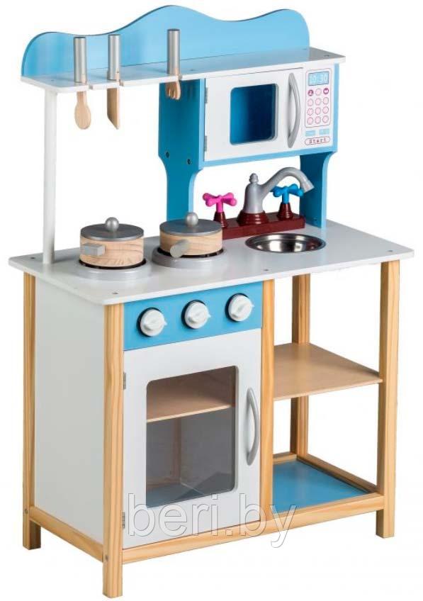 TK040 Кухня детская игровая, высота 85 см, ECO TOYS, игровой набор, кухня деревянная - фото 4 - id-p108743732