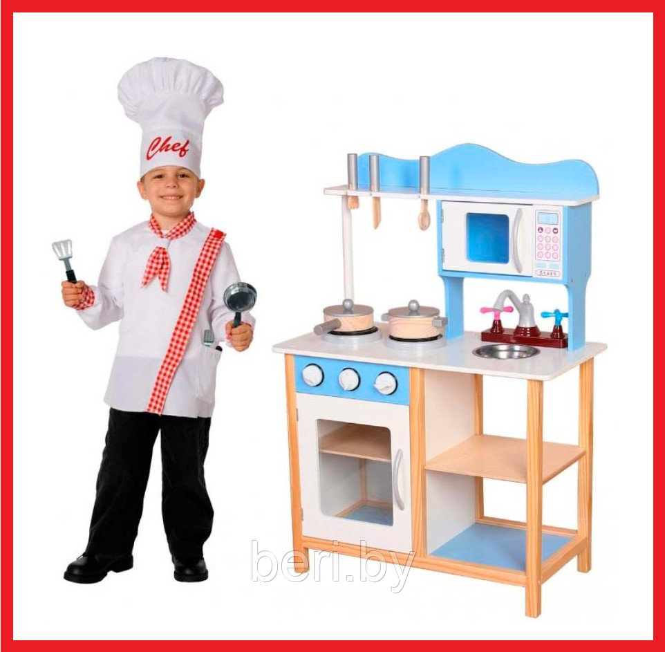 TK040 Кухня детская игровая, высота 85 см, ECO TOYS, игровой набор, кухня деревянная, фото 1