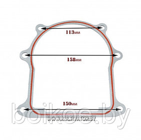 Прокладка КПП-плита мотоблока (6-8,5лс)