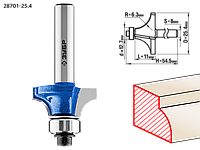 Фреза кромочная калевочная №1, D= 25,4мм, ЗУБР, ПРОФЕССИОНАЛ, 28701-25.4