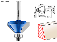 Фреза кромочная калевочная(фасочная) №9, D= 34,9мм, ЗУБР, ПРОФЕССИОНАЛ, 28711-34.9