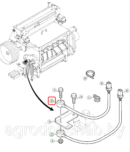 Датчик удара AZ100488 - фото 1 - id-p49211508