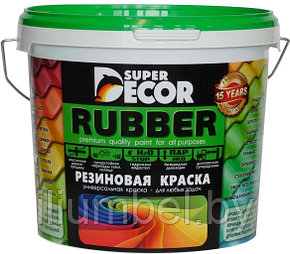 Резиновая краска SUPER DECOR RUBBER Супер Декор 01 Ондулин зеленый, 6кг, фото 2
