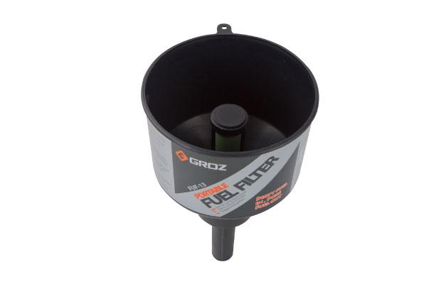 Портативный топливный фильтр с воронкой FUF-13 GROZ GR41950 для отделения загрязняющих элементов и воды - фото 1 - id-p108927637