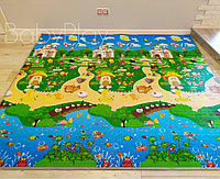 Двусторонний коврик BabyPlay "сказочное путешествие" размер  200*180 *1 см, фото 1