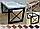 Письменный стол Лофт из массива ДУБА на металлокаркасе серии "П" от ПРОИЗВОДИТЕЛЯ. Выбор цвета и размера, фото 3