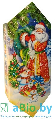 Упаковка 0,45 кг,  для конфет, новогодних подарков: «Конфета от Снеговика»