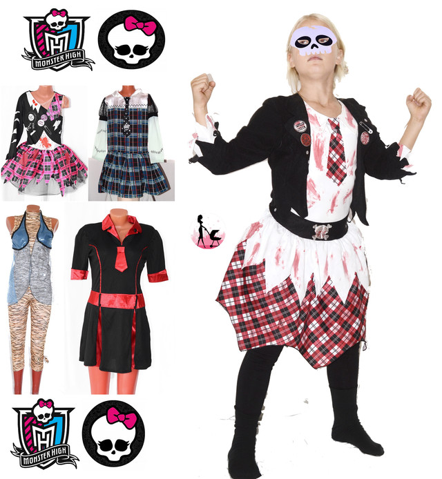 Лучший костюм на Хеллоуин, когда неохота в школу - Зомбо-Школьница в стилистке Monster High из каталога КРАМАМАМА