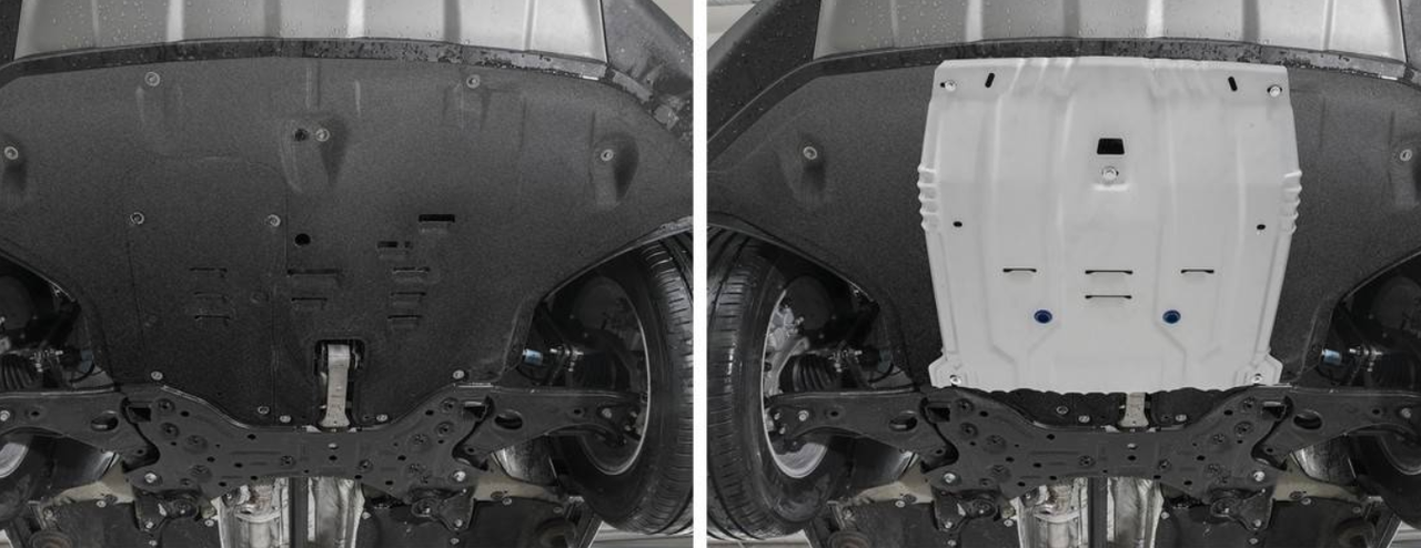Защита алюминиевая двигателя и КПП Rival для Hyundai Tucson 2015-2019 - фото 2 - id-p109079704