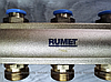 Распределитель латунный RUMET 61K для радиаторов 2-12 выходов, фото 3