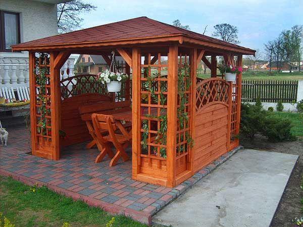 Беседка садовая деревянная