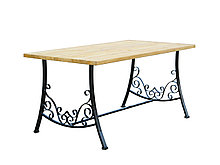 Стол дачный с элементами ковки №7