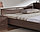Кровать двуспальная Мелисса 1400 с ящиками в цвете ясень шимо светлый, фото 4