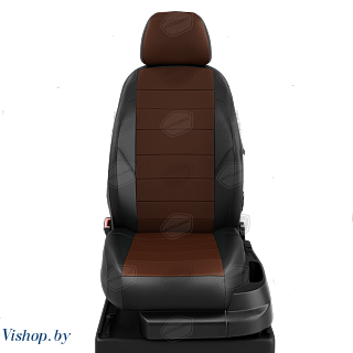 Автомобильные чехлы для сидений KIA Optima седан. ЭК-11 шоколад/чёрный
