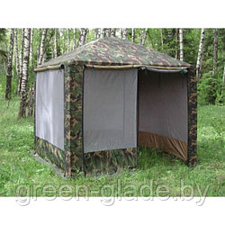 Садовый тент-шатер Пикник 3,0х3,0  со стенками камуфлированный