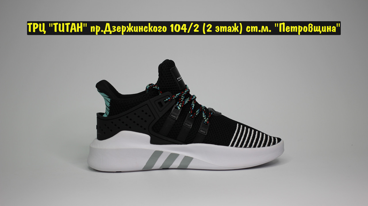 Кроссовки Adidas EQT Bask ADV Black White Green - фото 4 - id-p98462254