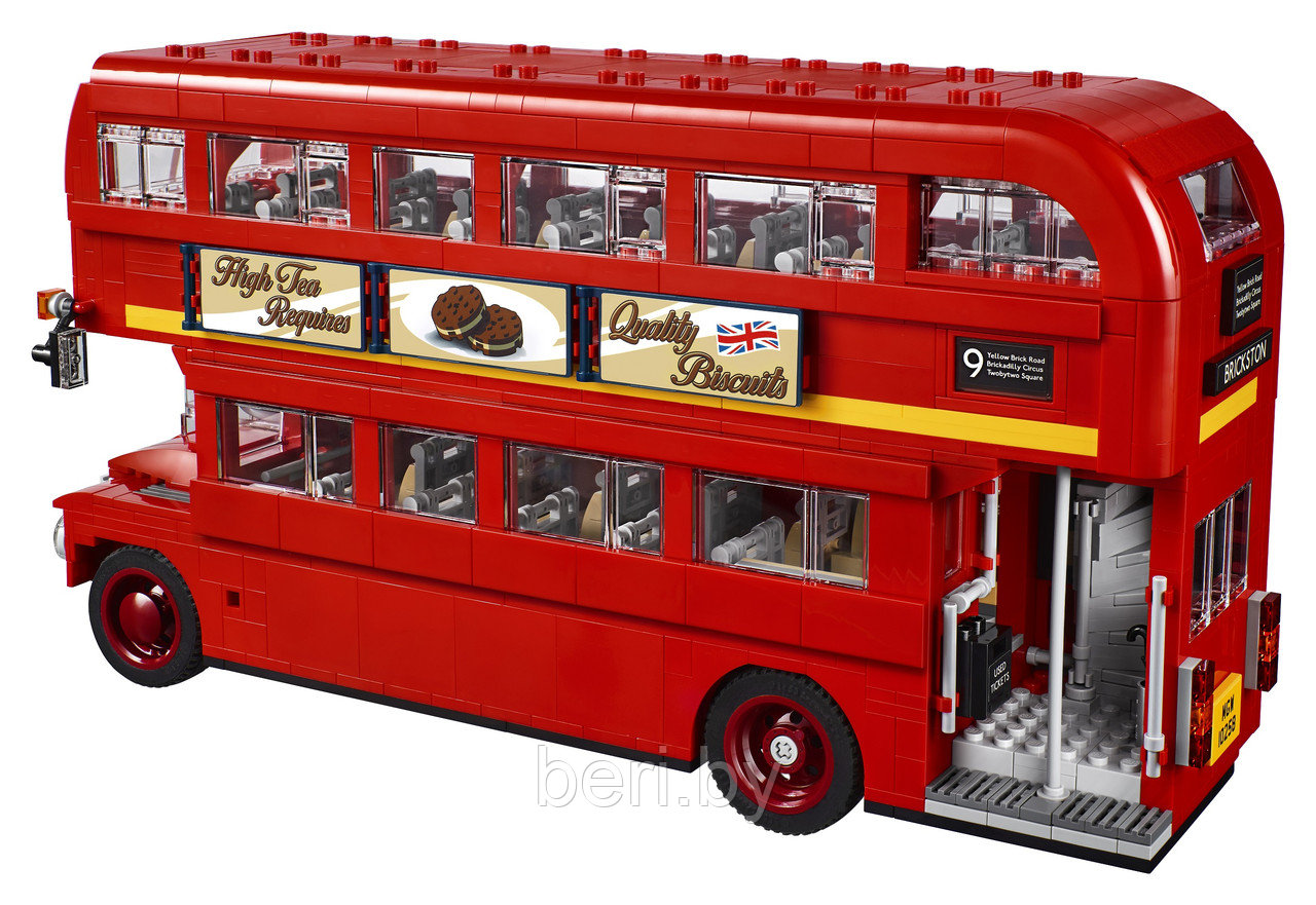 10775 Детский конструктор Bela "Лондонский автобус", 1686 деталей, Аналог LEGO Creator (Лего Креатор) 10258 - фото 4 - id-p109133864