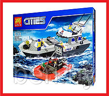 39056 Конструктор Lele Cities "Полицейский патрульный катер", 273 детали, Аналог LEGO City 60129