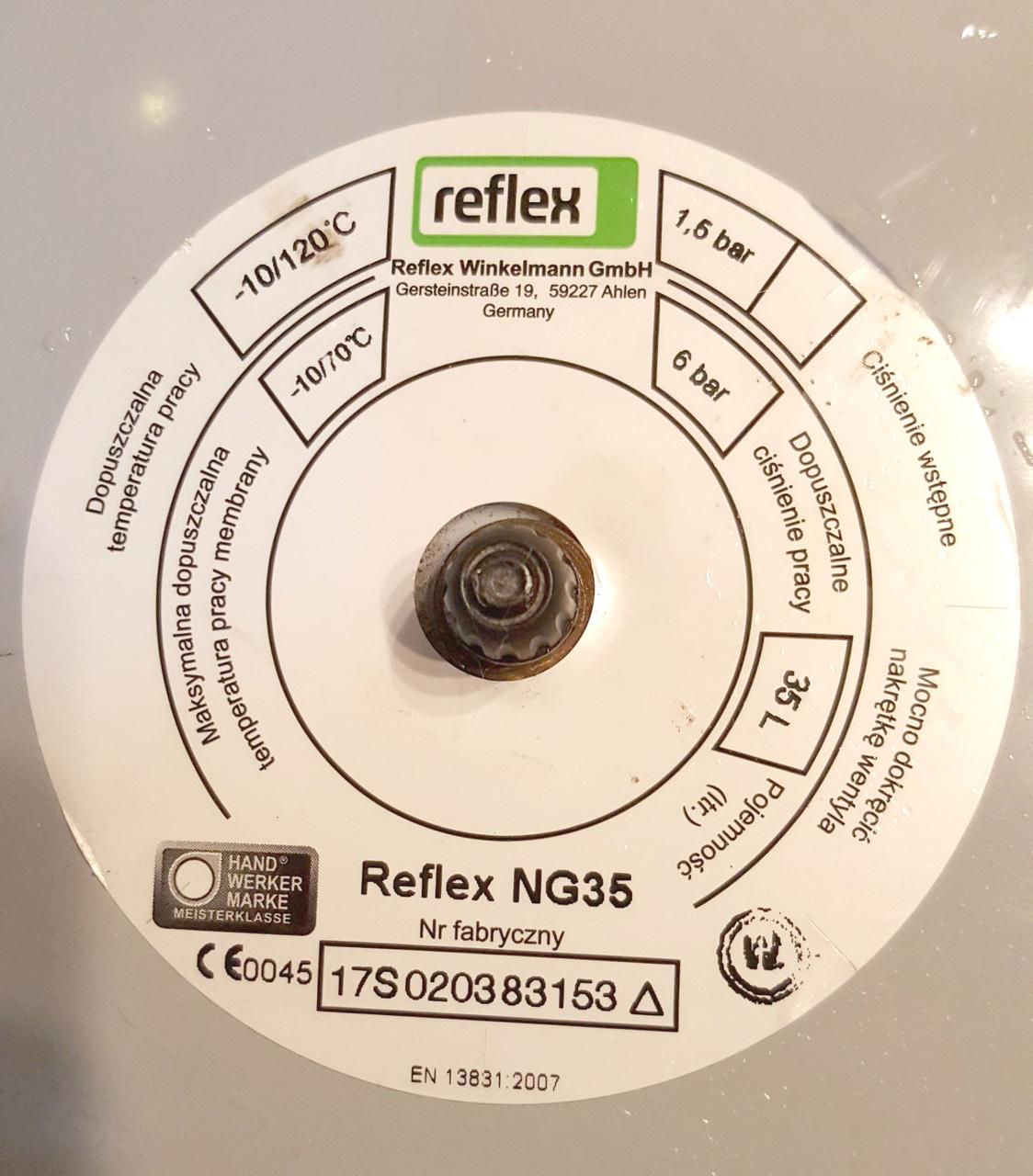 Расширительный бак для отопления Reflex NG 35 - фото 3 - id-p74867425