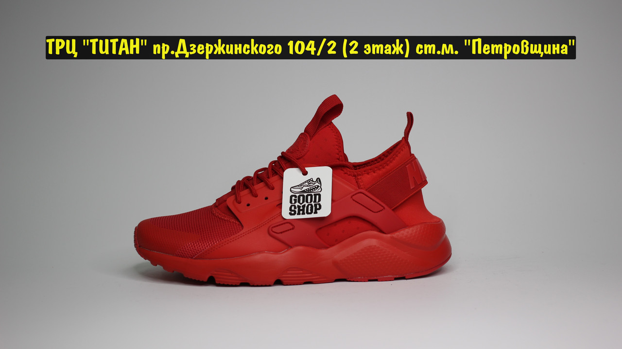 Кроссовки Nike Air Huarache All Red - фото 2 - id-p100245448