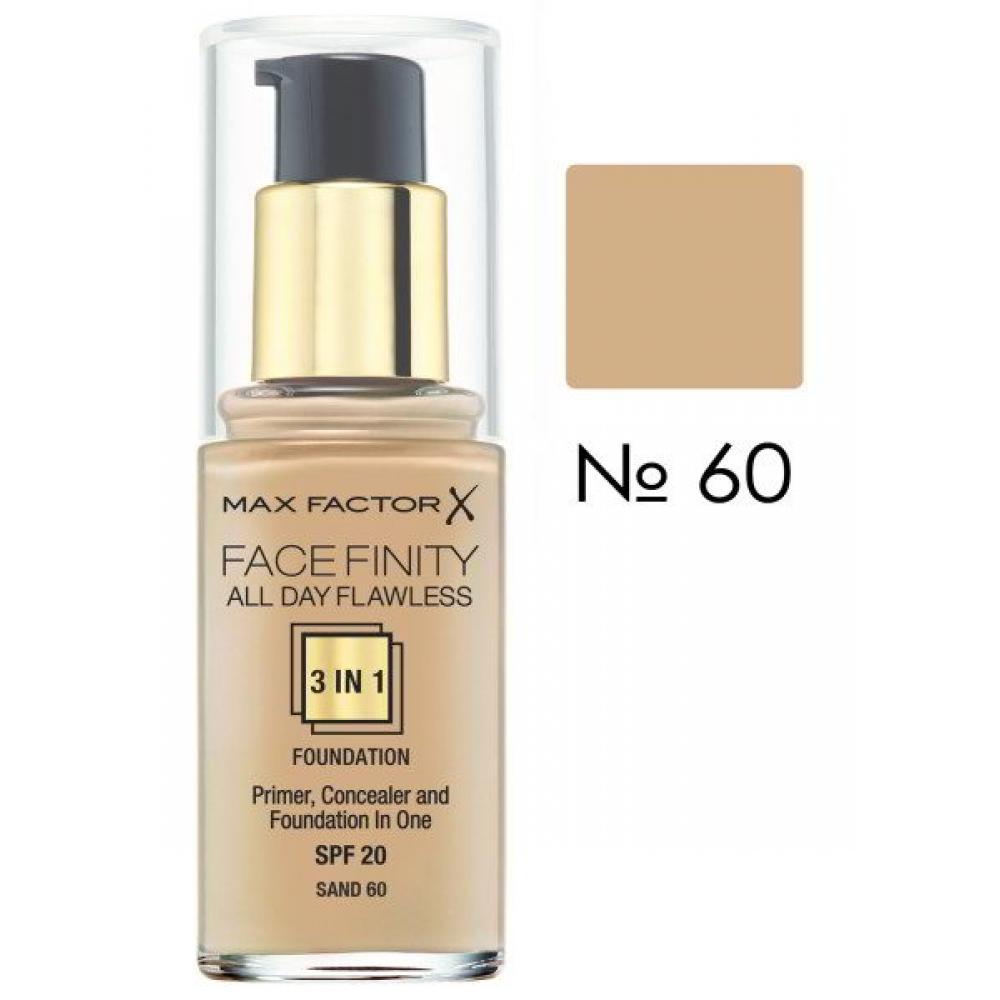 MaxFactor FACEFINITY All Day Flawless 3in1 тональный крем тон 60