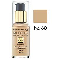 MaxFactor FACEFINITY All Day Flawless 3in1 тональный крем тон 60