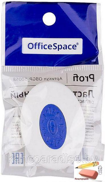 Ластик OfficeSpace Profi, овальный, пластиковый держатель
