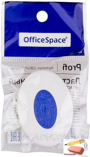 Ластик OfficeSpace Profi, овальный, пластиковый держатель, арт.OBGP_10058