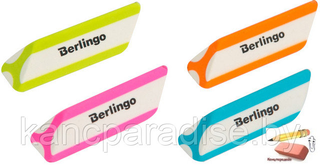 Ластик Berlingo Triangle Pro, треугольный скошенный, арт.BLc_00360 - фото 1 - id-p109155944