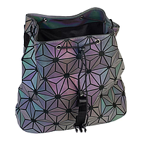 Светящийся неоновый рюкзак-сумка  Хамелеон. Светоотражающий рюкзак (р.M), фото 1