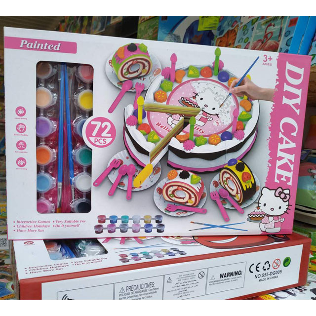 Набор для творчества Hello Kitty Раскрась торт 555-DG005 - фото 3 - id-p109165945