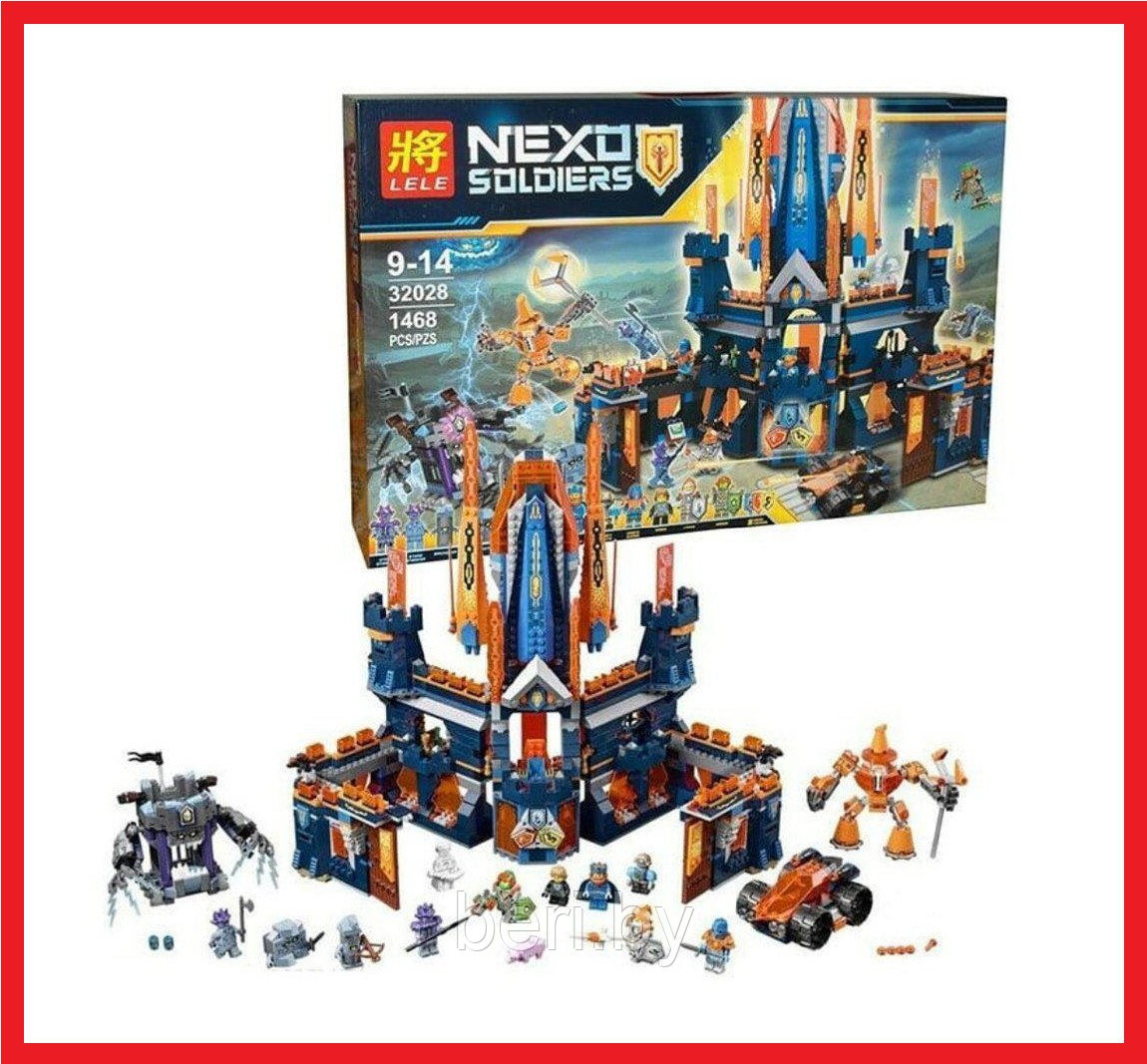 32028 Конструктор Lele Nexo Knights "Королевский замок Найтон", 1468 деталей, аналог Lego 70357