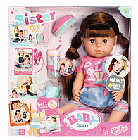 Кукла Zapf Creation Baby Born Сестричка Брюнетка 827185