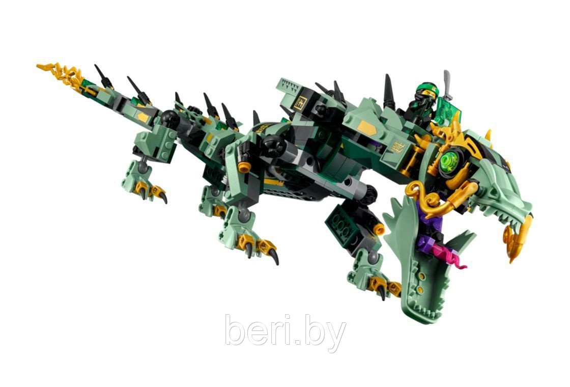 10718 Конструктор Bela Ninja "Механический Дракон Зелёного Ниндзя", аналог Lego Ninjago Movie 70612 - фото 3 - id-p109166858